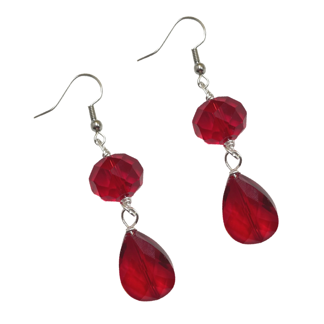 Krystle Earrings Delta Earrings Cerese D, Inc. Silver