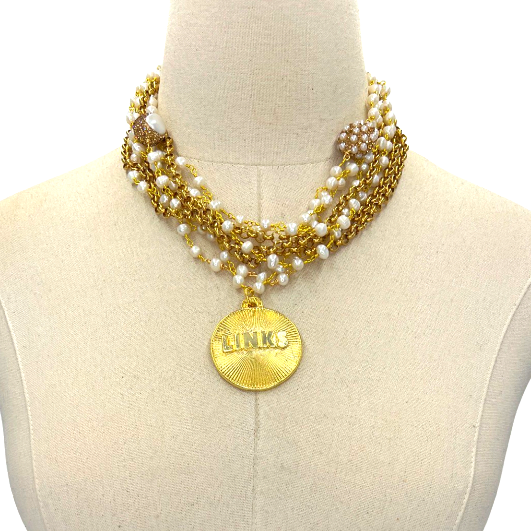 Links NYC Necklace LINKS Necklaces Cerese D, Inc. Gold