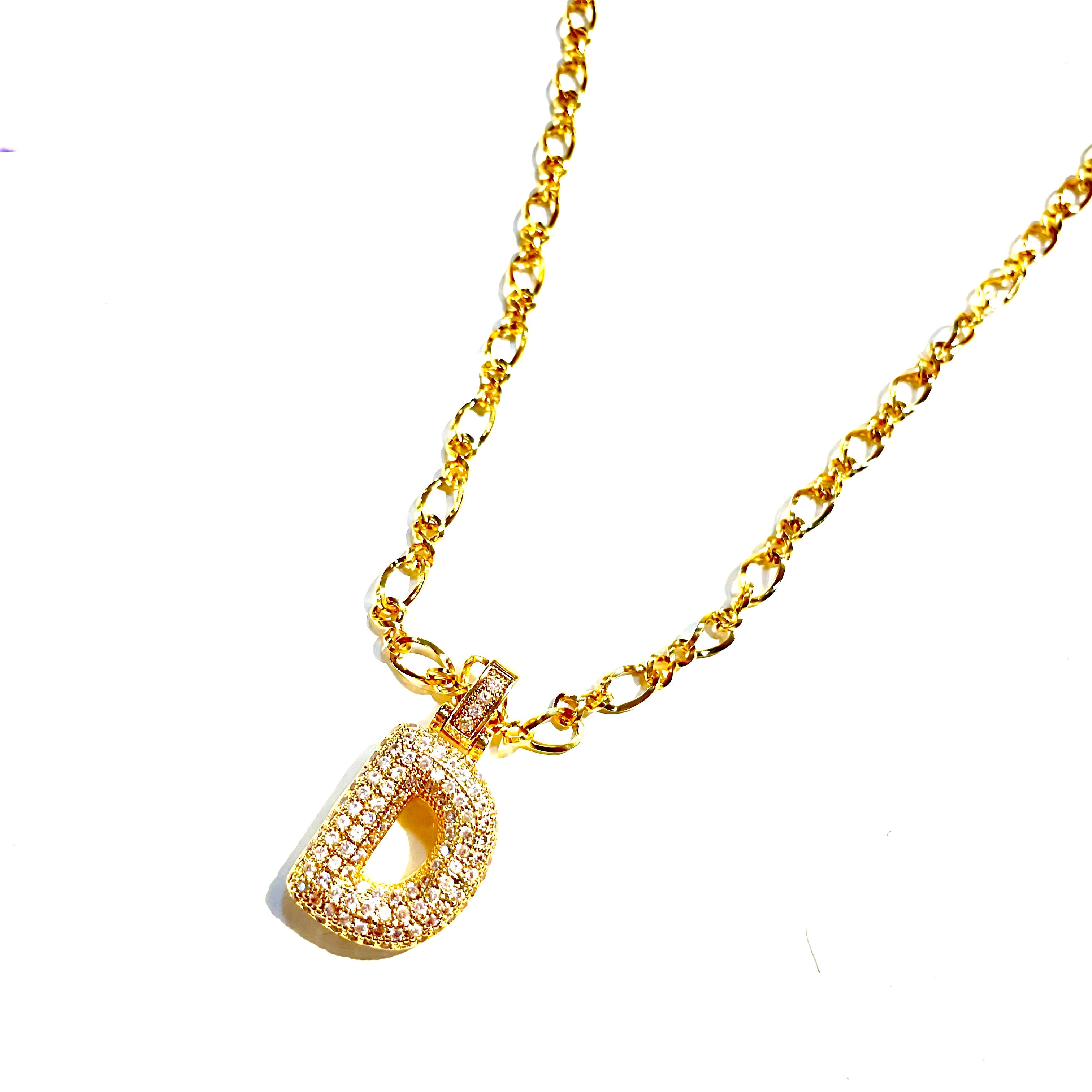 Initial Impression Necklace Necklaces Cerese D, Inc. Gold D