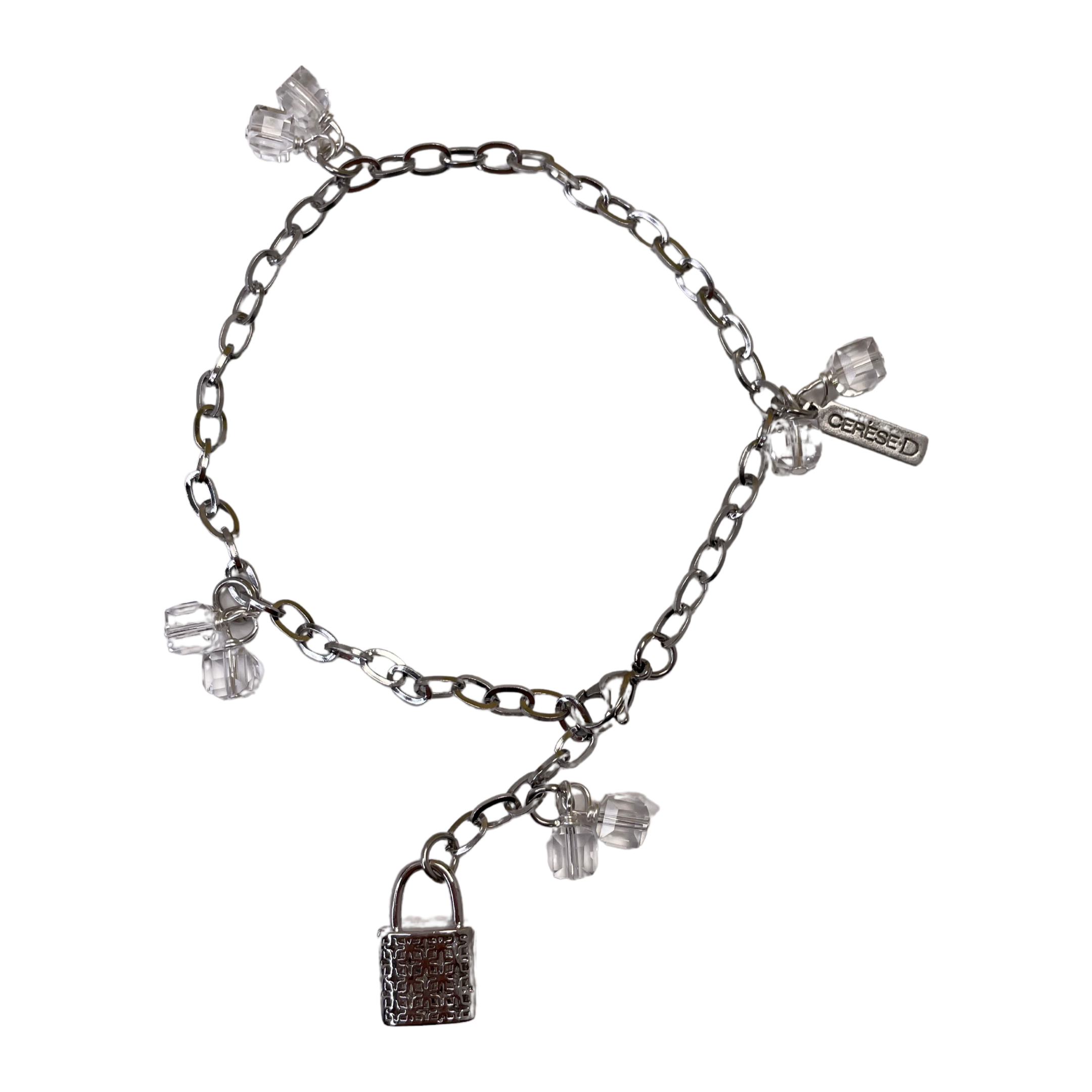Caribbean Cruise Anklet Anklets Cerese D, Inc. Silver Lock 10"