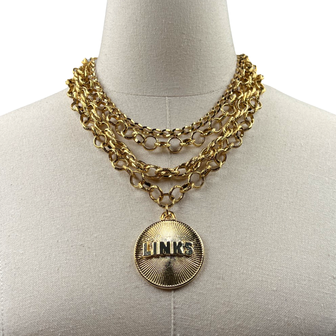 Links Classic Beat Necklace LINKS Necklaces Cerese D, Inc. Radiant Gold