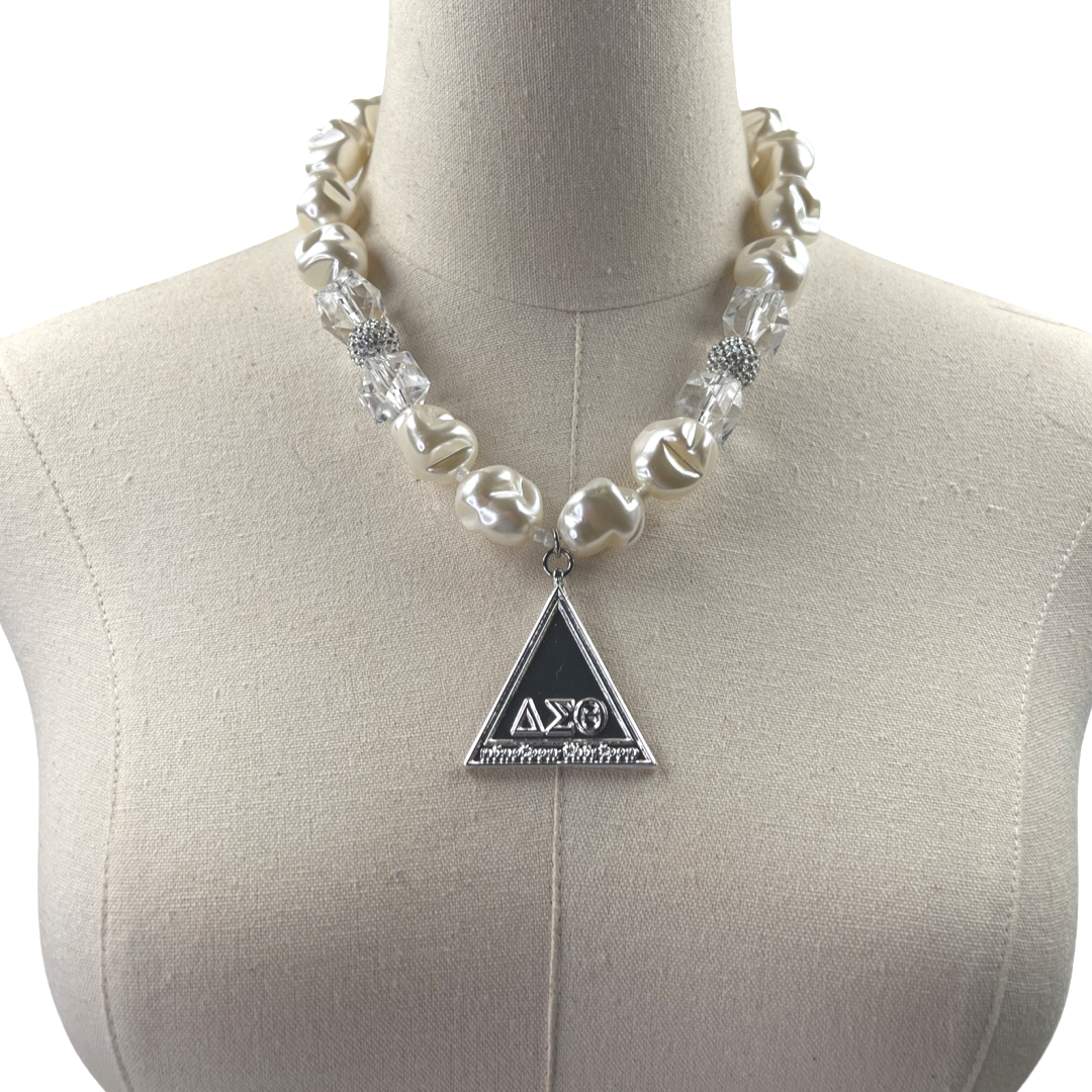 Delta Pillow Necklace DELTA Necklaces Cerese D, Inc. Silver