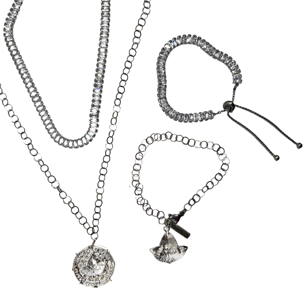 AKA Crystal Tennis Necklace Set AKA Necklaces Cerese D, Inc. Option C