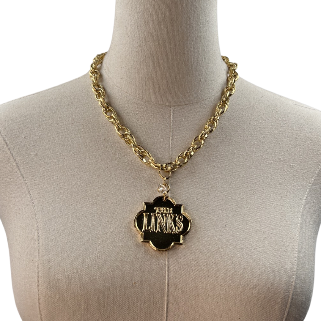 Links Classic Rope Necklace LINKS Necklaces Cerese D, Inc. Gold Shield