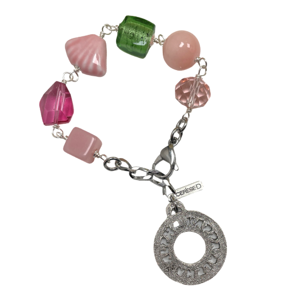 AKA Pastel Shell Bracelet AKA Bracelets Cerese D, Inc. Silver