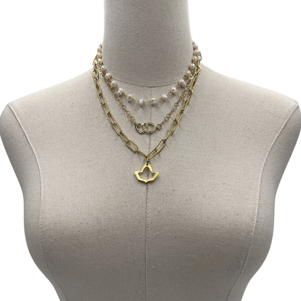 AKA Pearl Champagne Necklace AKA Necklaces Cerese D, Inc.