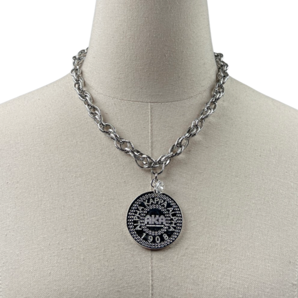 AKA Classic Rope Necklace AKA Necklaces Cerese D, Inc. Modern Silver