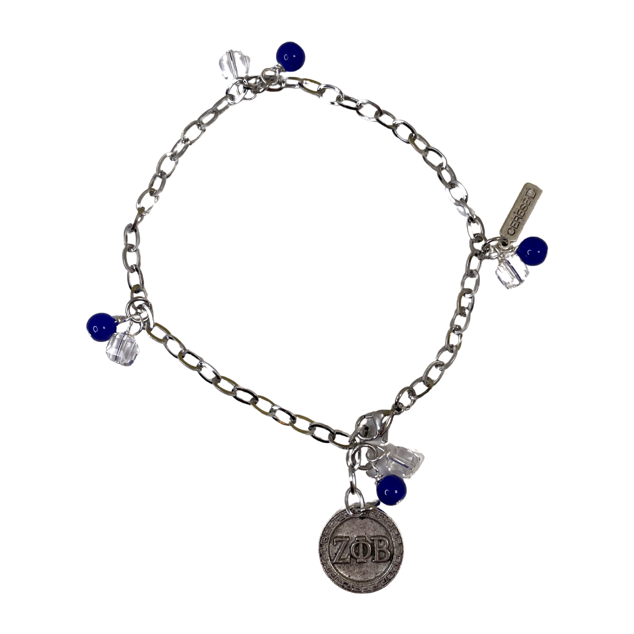 A15315 Zeta Zeta Anklet Cerese D, Inc. Greek Letters 10"