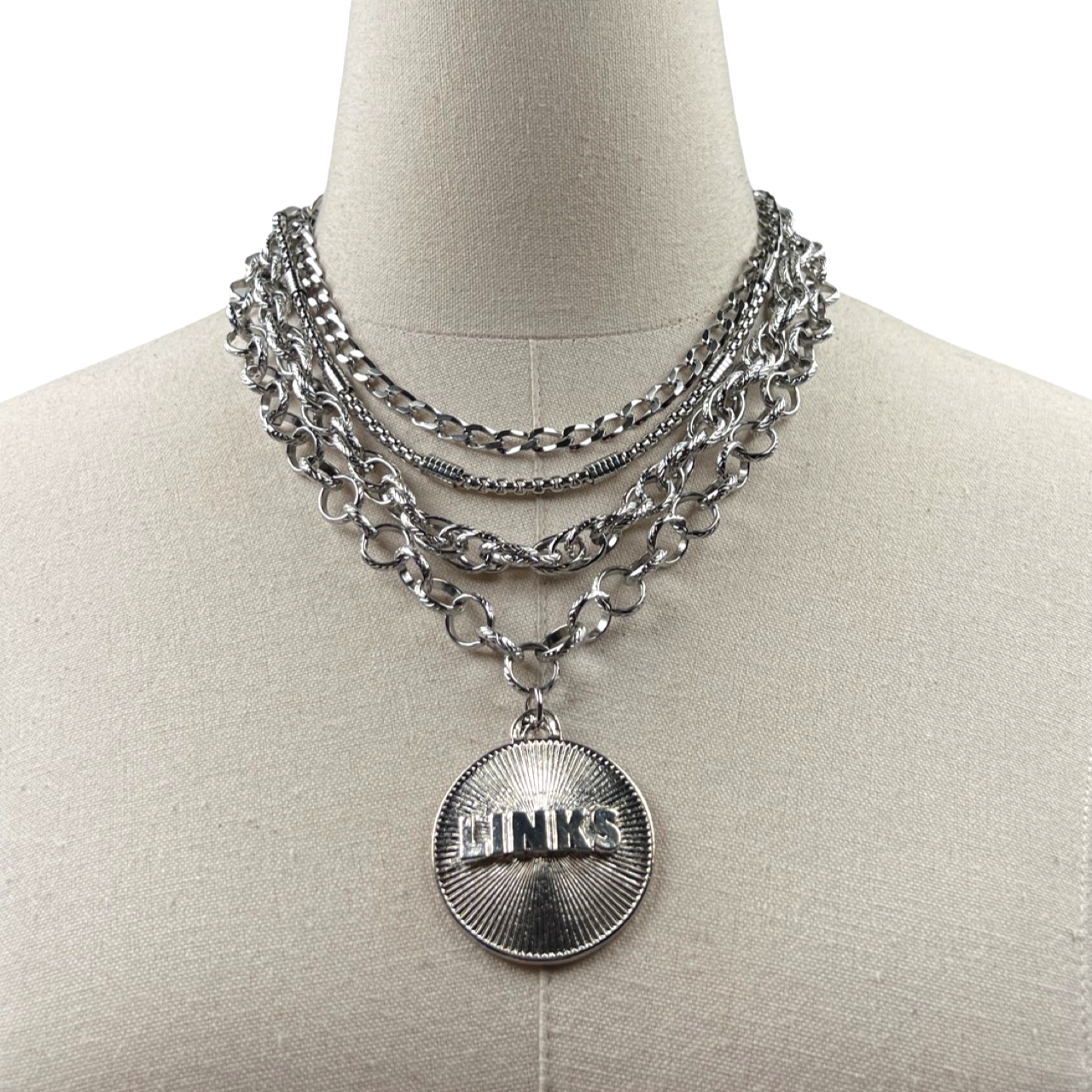 Links Classic Beat Necklace LINKS Necklaces Cerese D, Inc. Radiant Silver