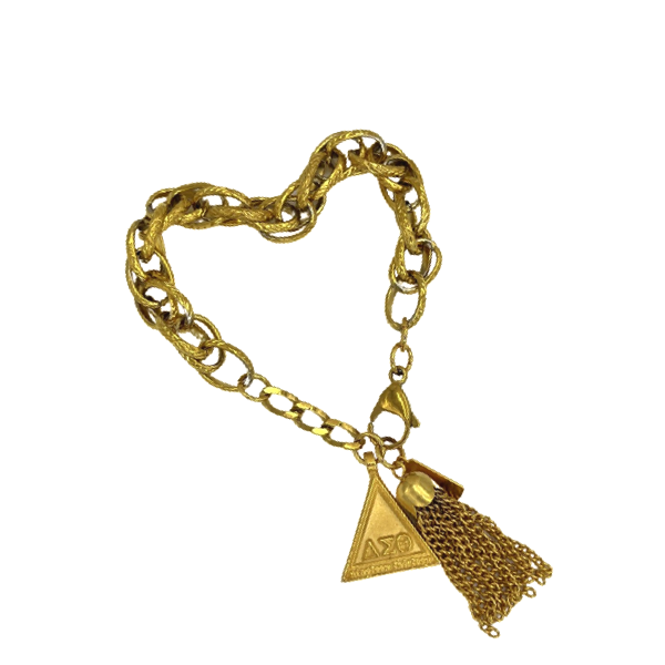 Delta Classic Rope Bracelet DELTA Bracelets Cerese D, Inc. Gold Pyramid