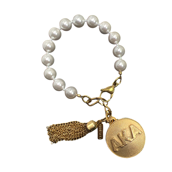 AKA Classic Pearl 10 Bracelet AKA Bracelets Cerese D Jewelry Gold Radiant