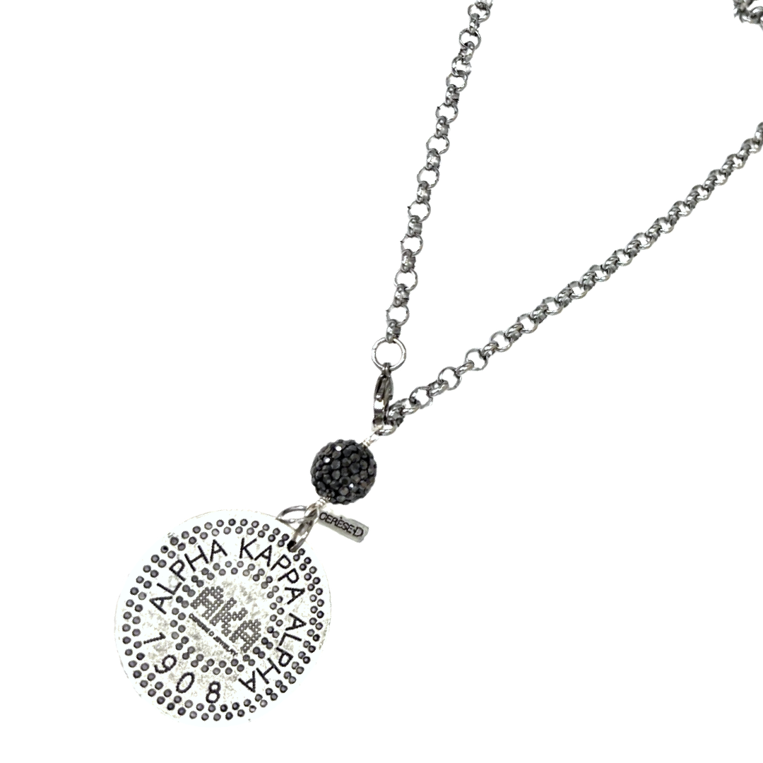 AKA Classic 3 Way Silver Necklace AKA Necklaces Cerese D, Inc.
