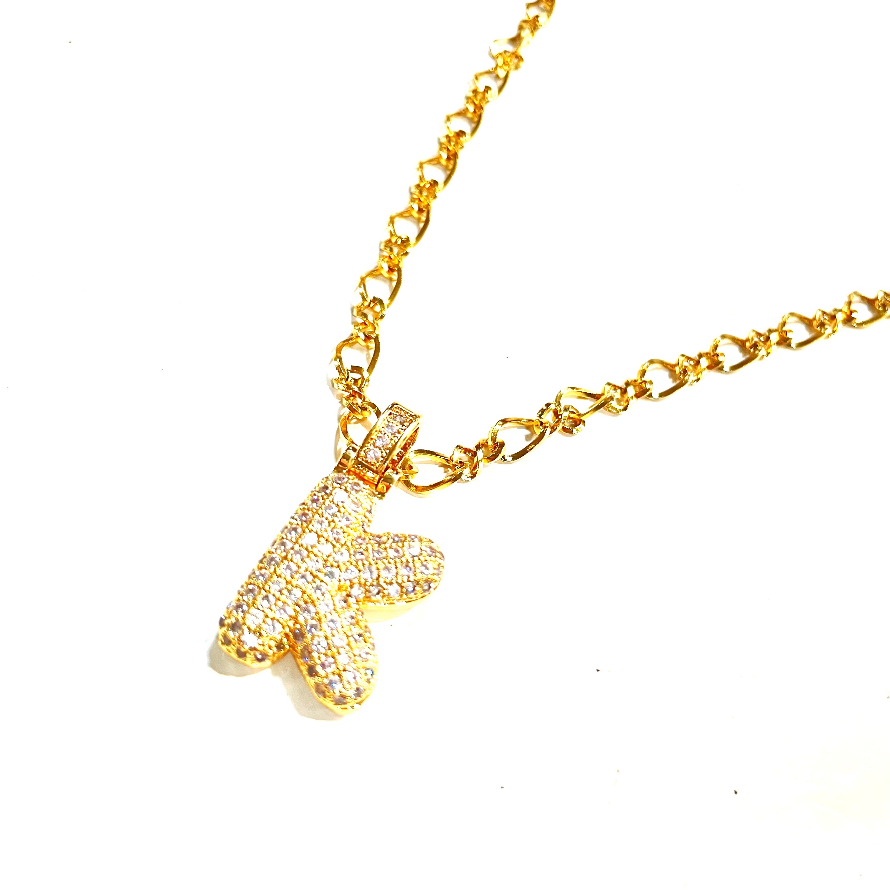 Initial Impression Necklace Necklaces Cerese D, Inc. Gold K