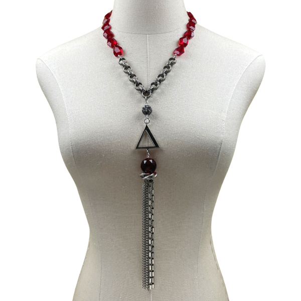 Delta Dear Tassel Chain Necklace DELTA Necklaces Cerese D, Inc.