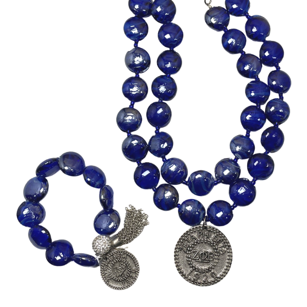 Fine Lady Blue Foil Zeta Necklace Cerese D, Inc.