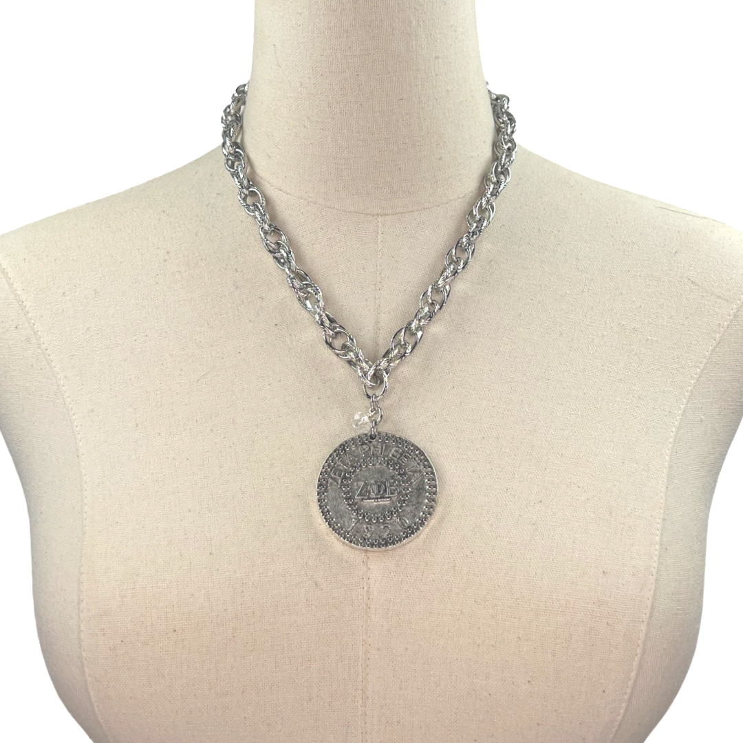 Zeta Classic Rope Necklace Zeta Necklace Cerese D, Inc. Modern