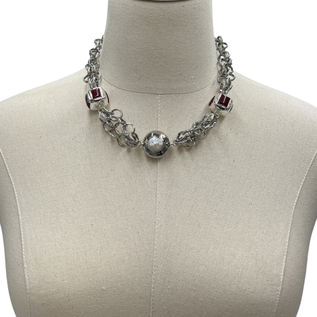 Red Box Necklace DELTA Necklaces Cerese D, Inc.
