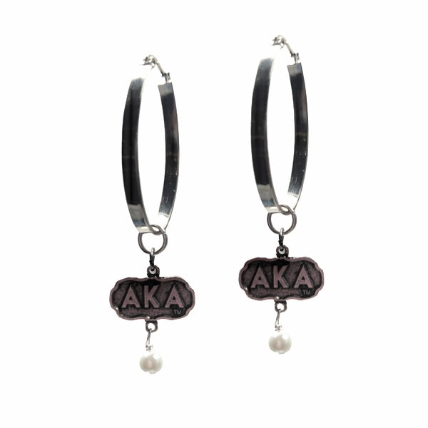 AKA Glossy Earring AKA Earrings Cerese D, Inc. Silver