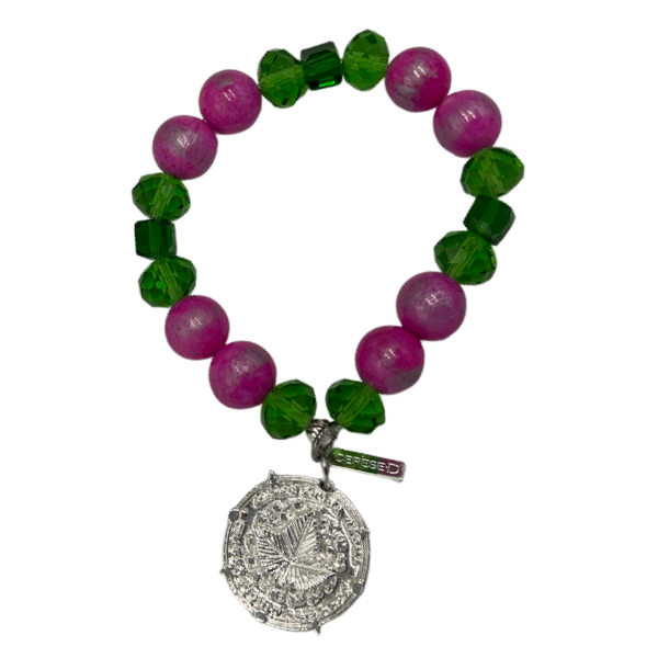 AKA Picnic Pink Bracelet AKA Bracelets Cerese D, Inc. Silver