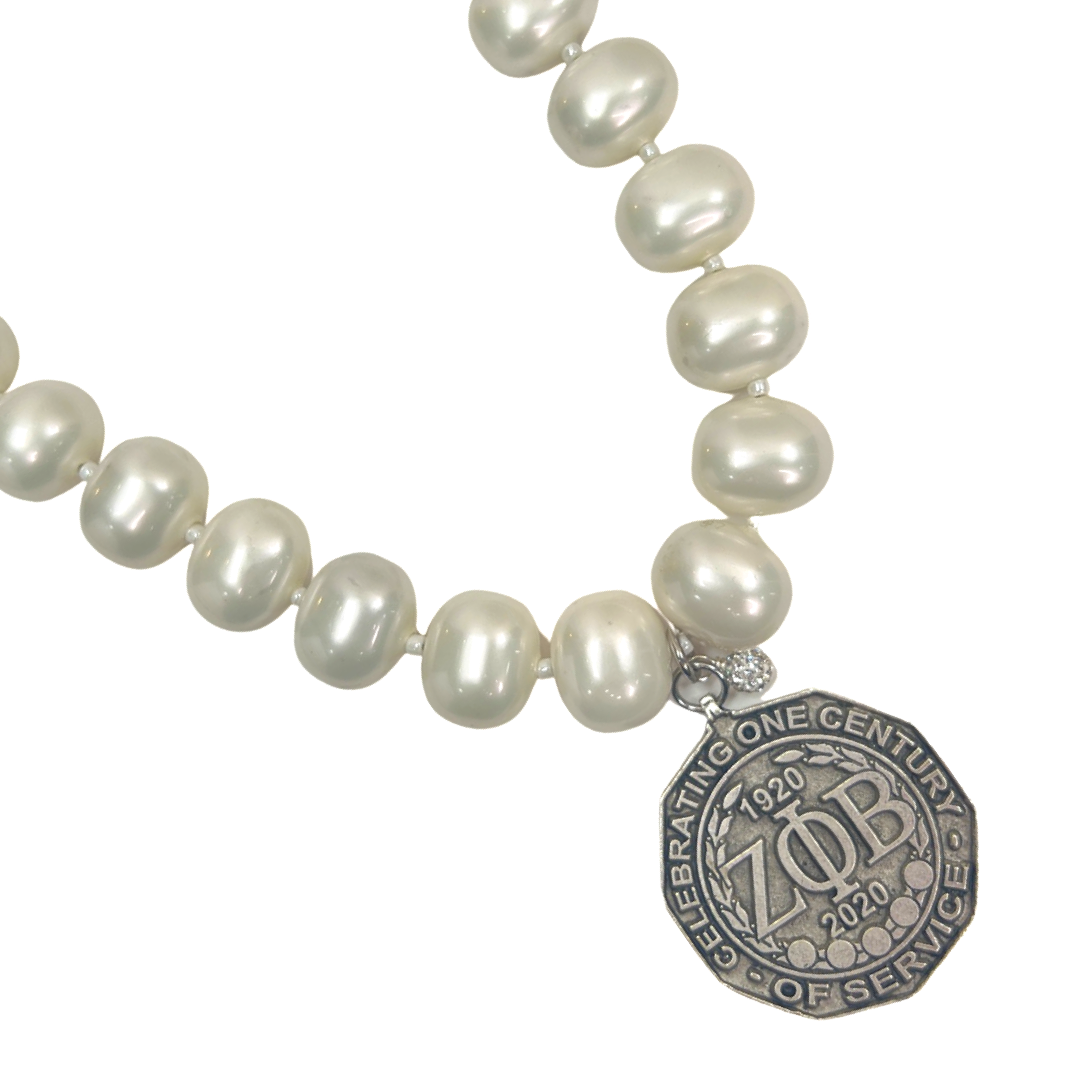 Zeta Classic Pearl Single Necklace Zeta Necklace Cerese D Jewelry