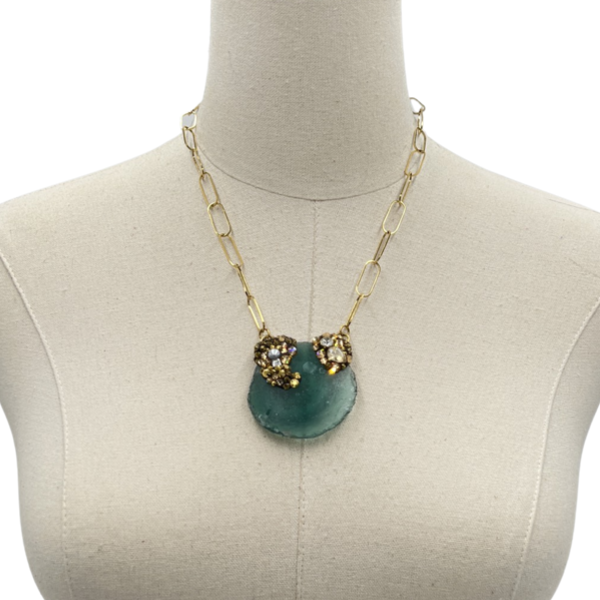 Peacock Roman Necklace OOAK Cerese D, Inc.