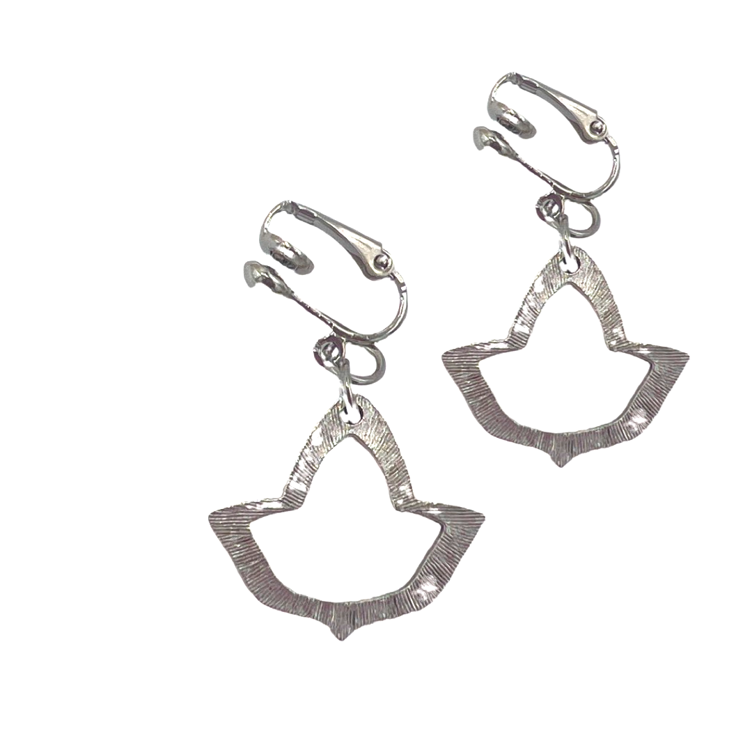 AKA Large Open Ivy Earring AKA Earrings Cerese D, Inc. Silver Clip On