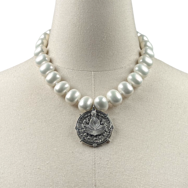 AKA Classic Pearl Single Necklace AKA Necklaces Cerese D Jewelry Silver Ivy Trust