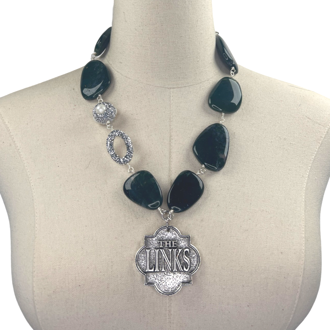 Links Moss Necklace LINKS Necklaces Cerese D, Inc. Silver