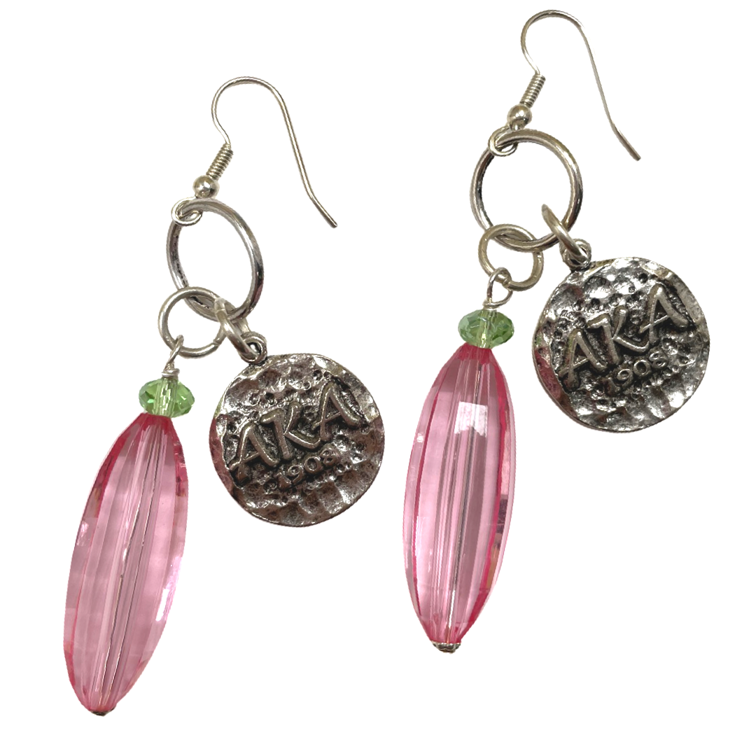 AKA Branded Earring AKA Earrings Cerese D, Inc. Silver