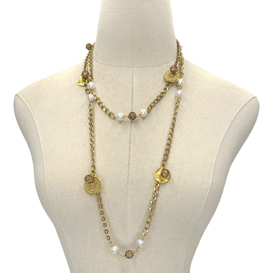 Links Classic Chanel Necklace LINKS Necklaces Cerese D, Inc. Gold