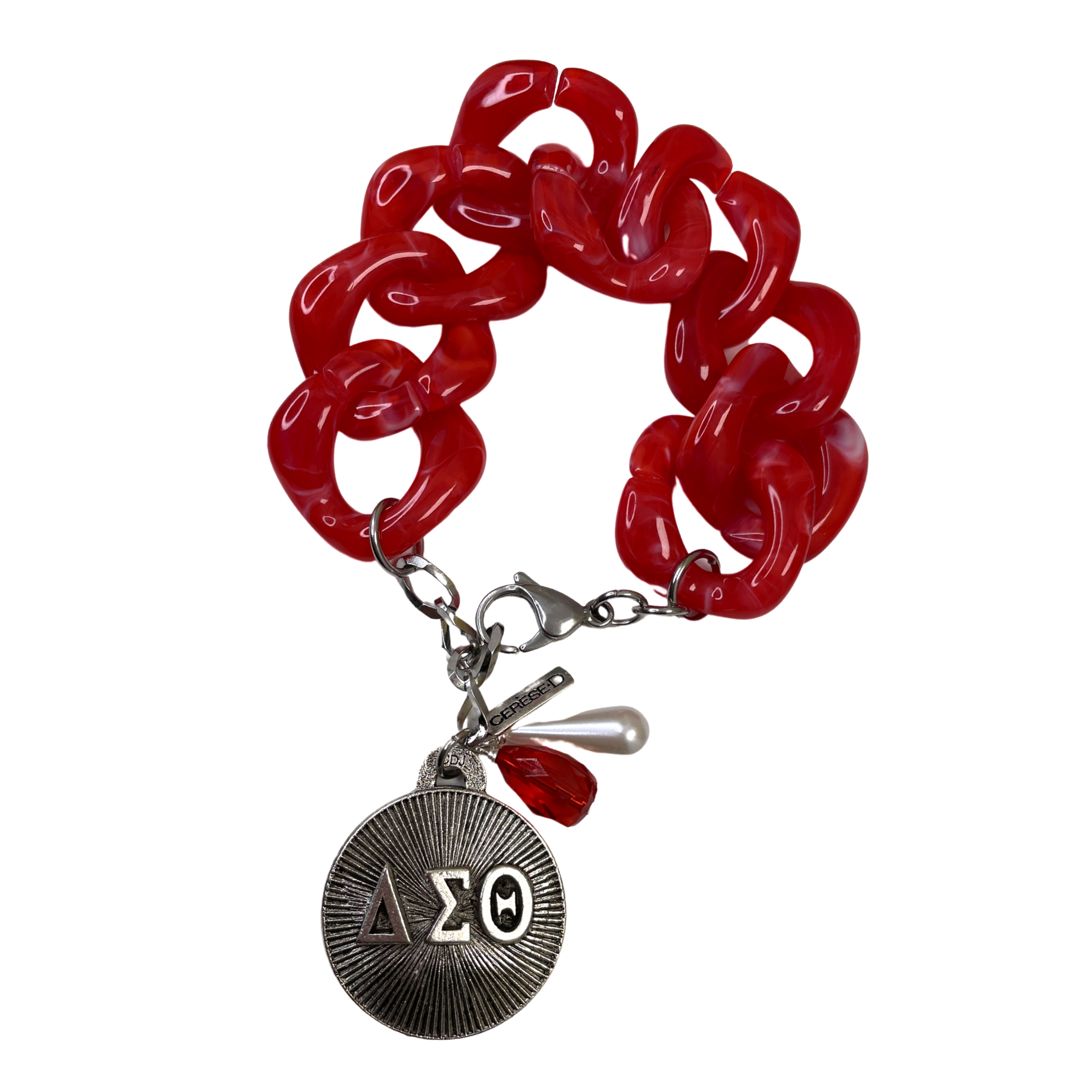 Delta Granite Bracelet DELTA Bracelets Cerese D, Inc. Red