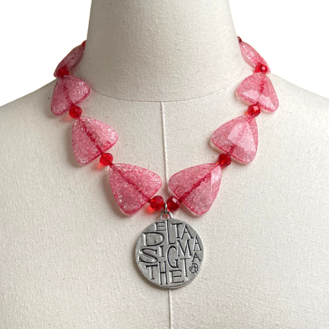 Delta Red Sand Necklace Delta Necklace Cerese D, Inc. Silver