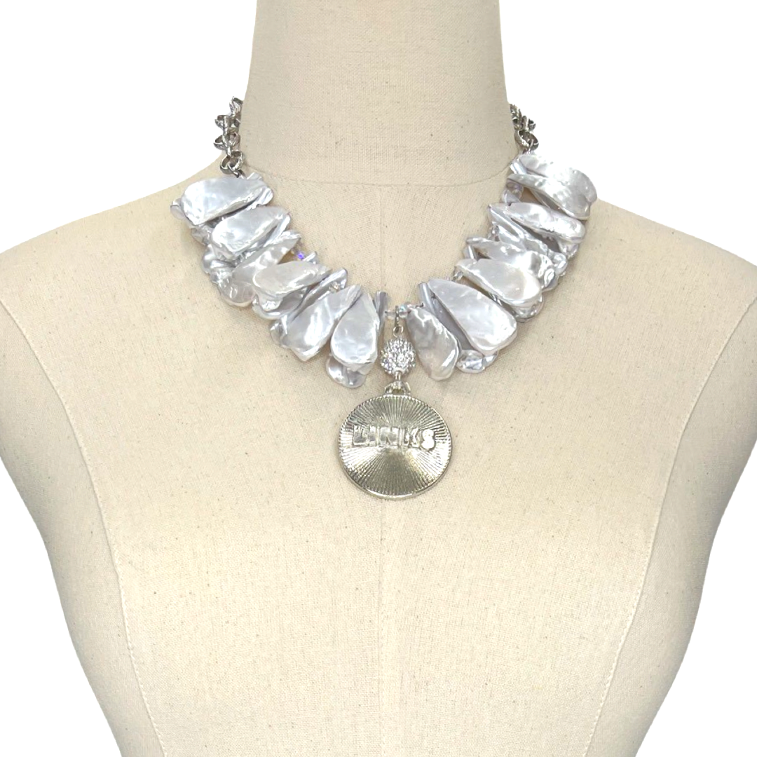 Links White Shadow Necklace LINKS Necklaces Cerese D, Inc. Silver  
