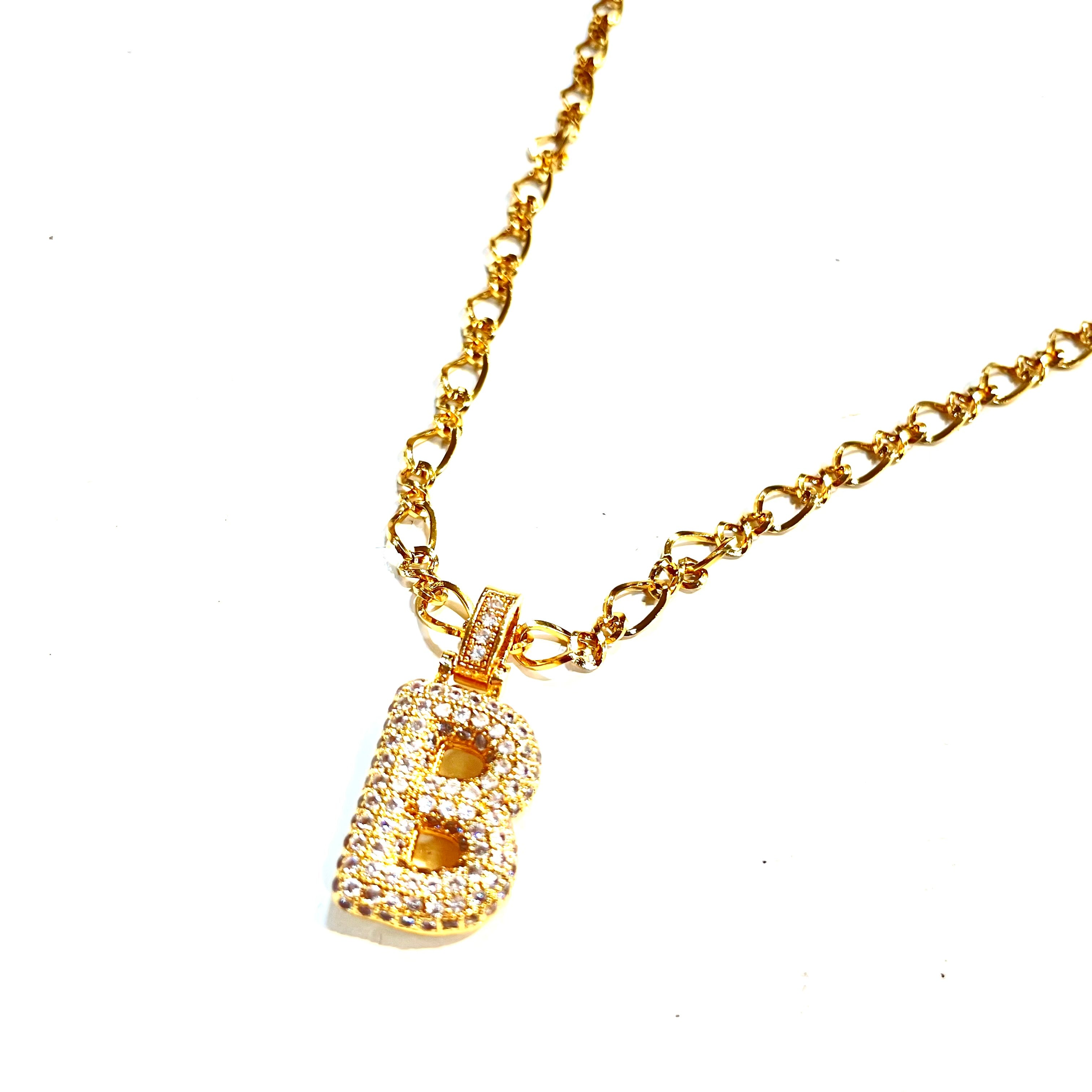 Initial Impression Necklace Necklaces Cerese D, Inc. Gold B