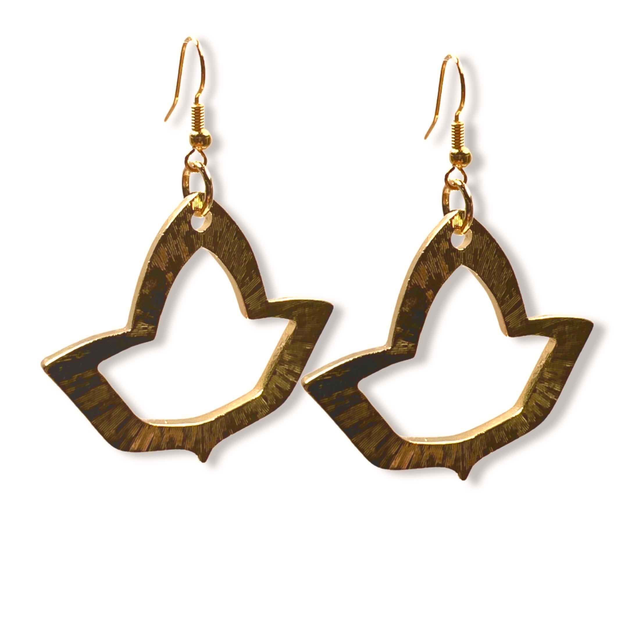 AKA Large Open Ivy Earring AKA Earrings Cerese D, Inc. Gold Pierced