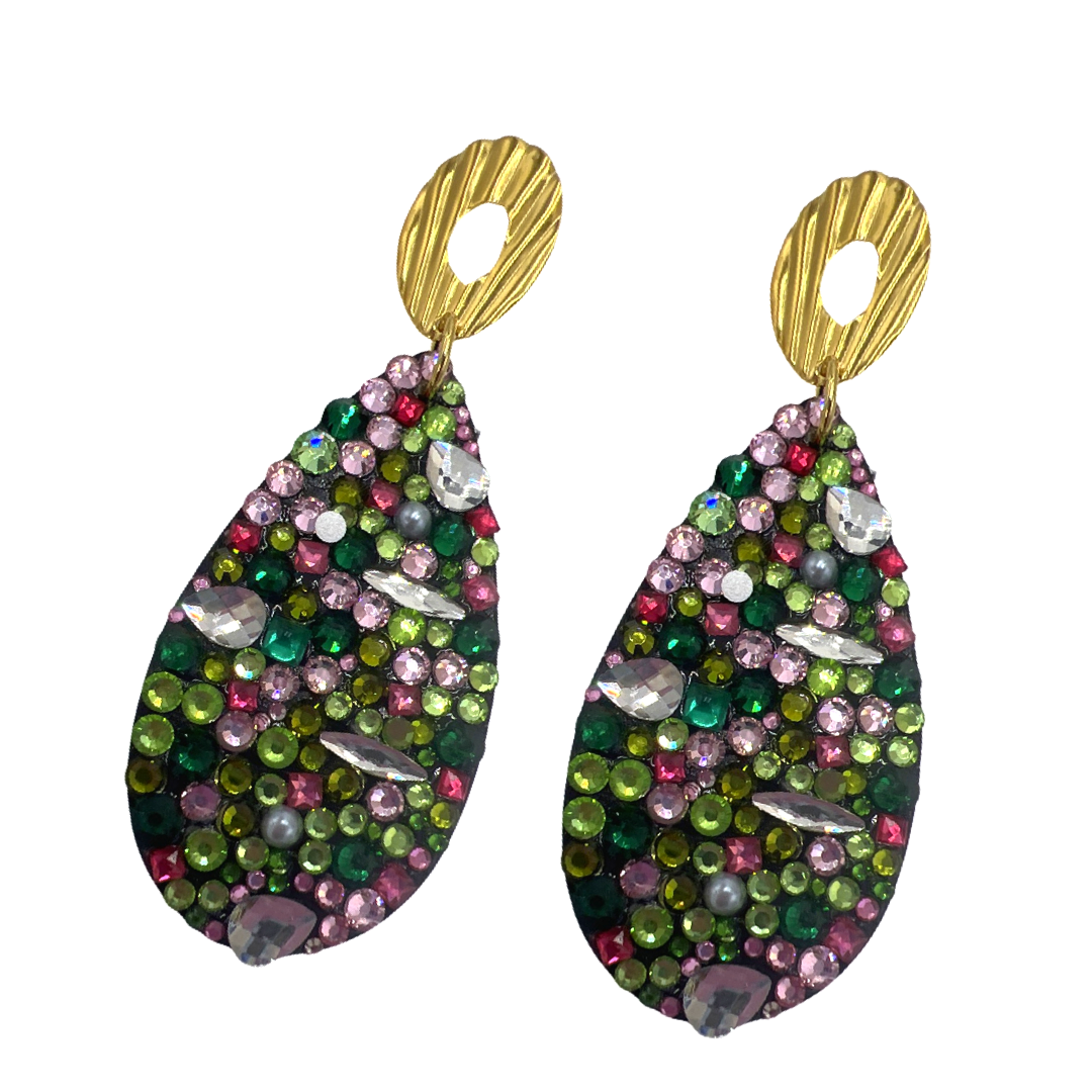 Flash PG Drop Earring Earrings Cerese D, Inc. Gold Top