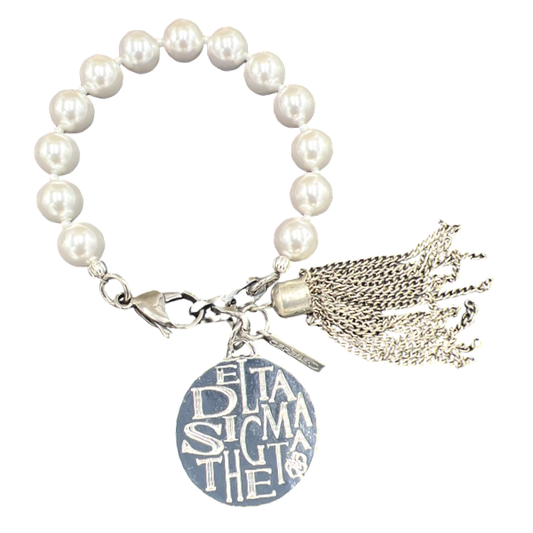 Delta Classic Pearl 10 Bracelet DELTA Bracelets Cerese D Jewelry Silver Funky