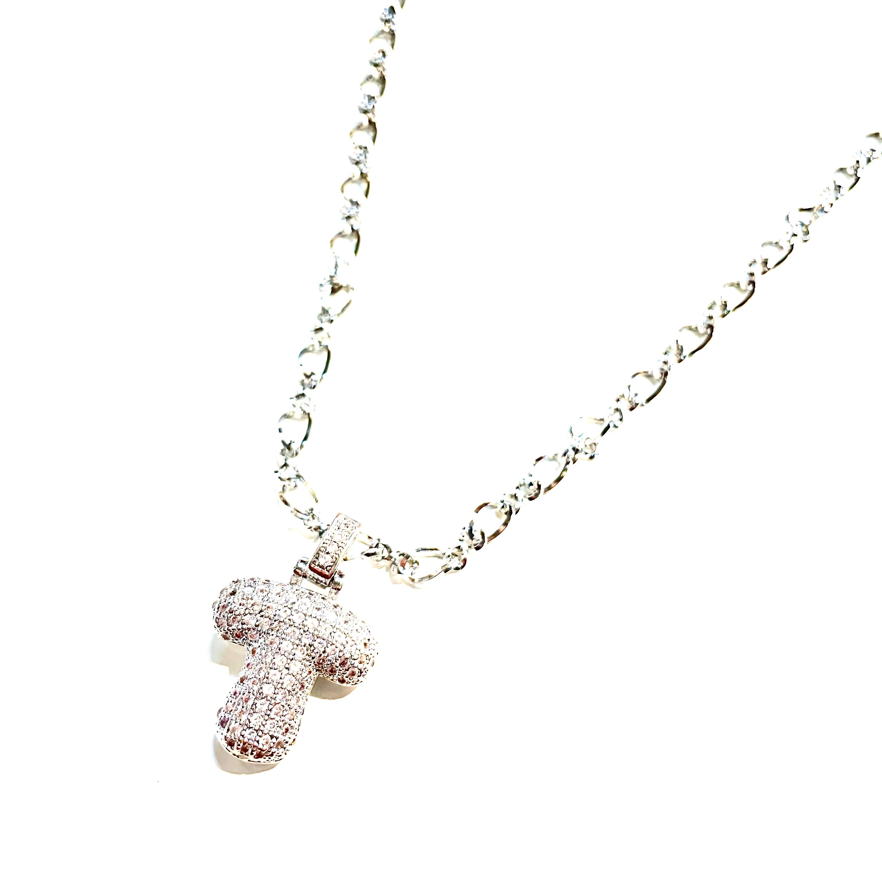 Initial Impression Necklace Necklaces Cerese D, Inc. Silver T