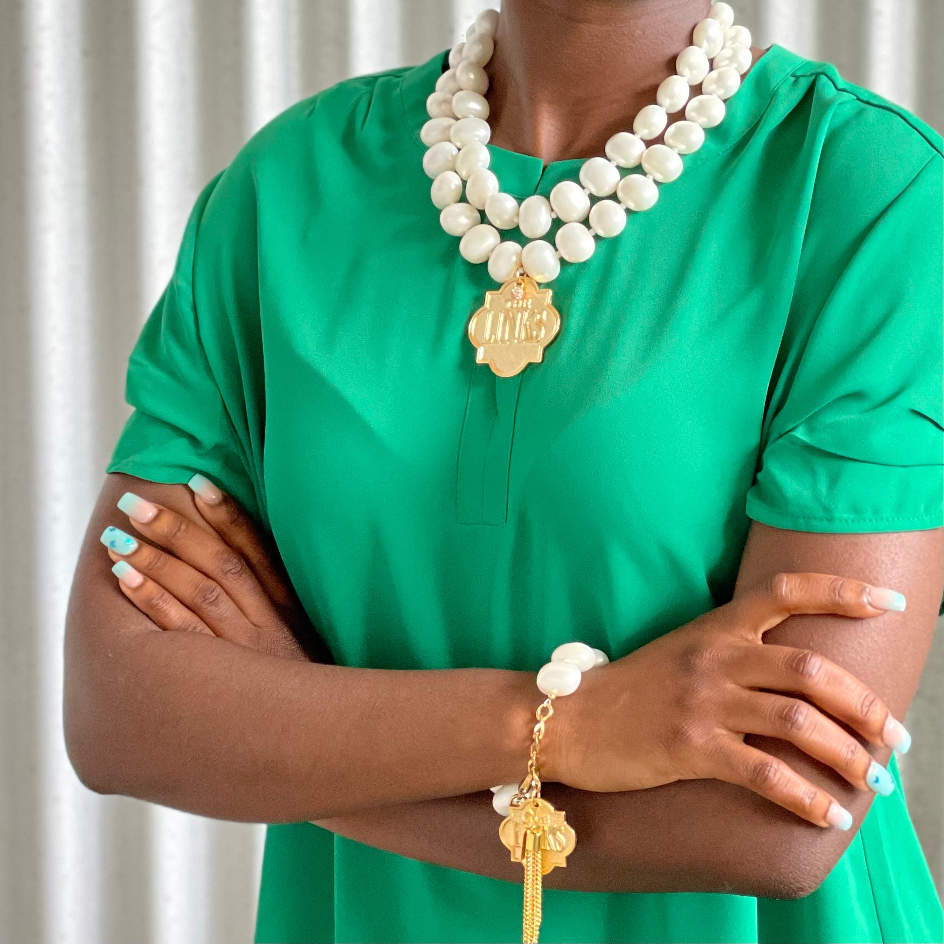 Links Classic Pearl Double Necklace LINKS Necklaces Cerese D