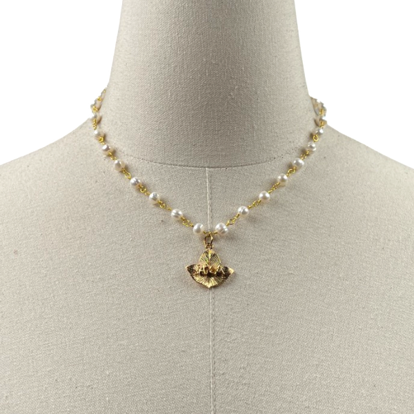 AKA Segovia Pearl Necklace AKA Necklaces Cerese D, Inc. Gold