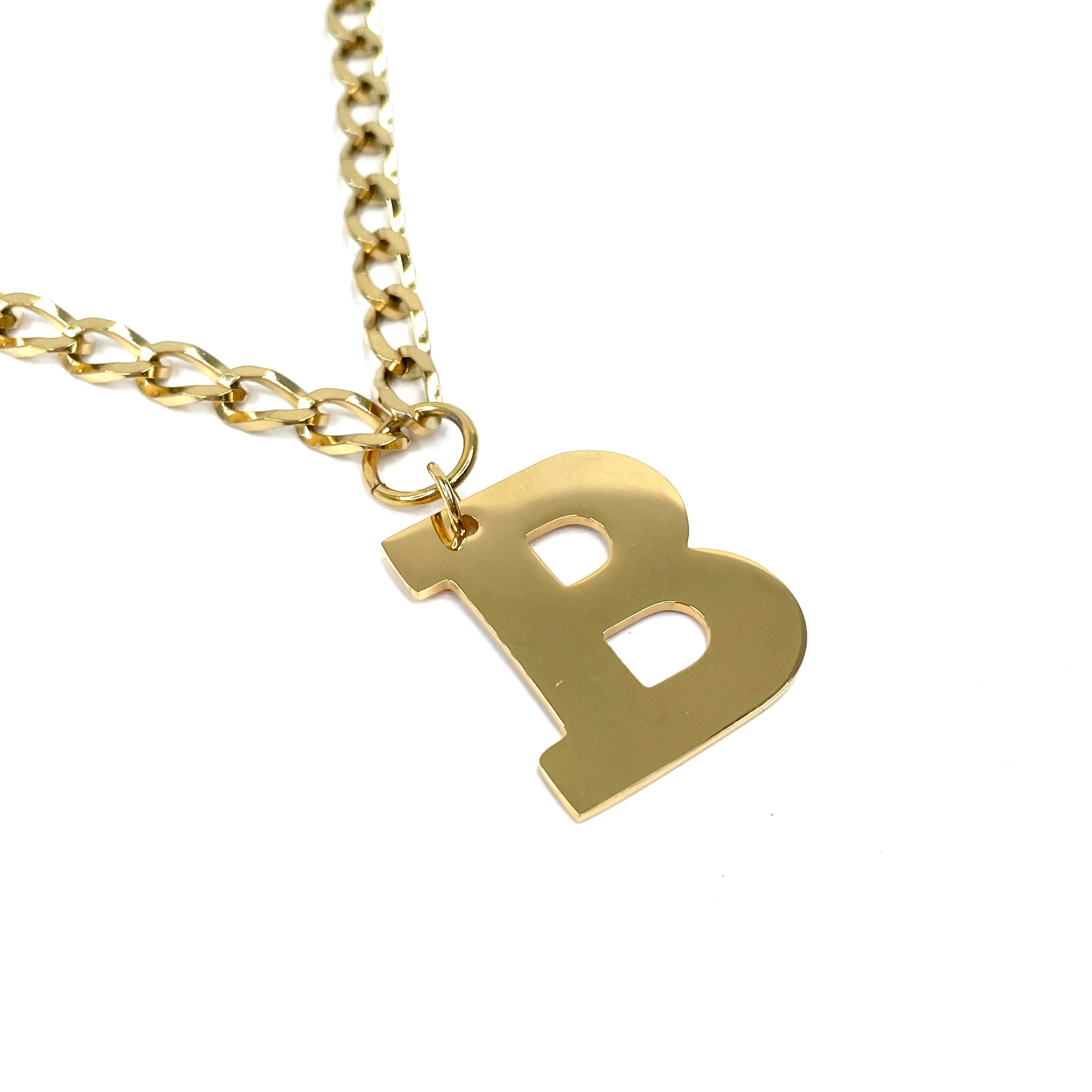 Lettering Legend Necklace Necklaces Cerese D, Inc. Gold B