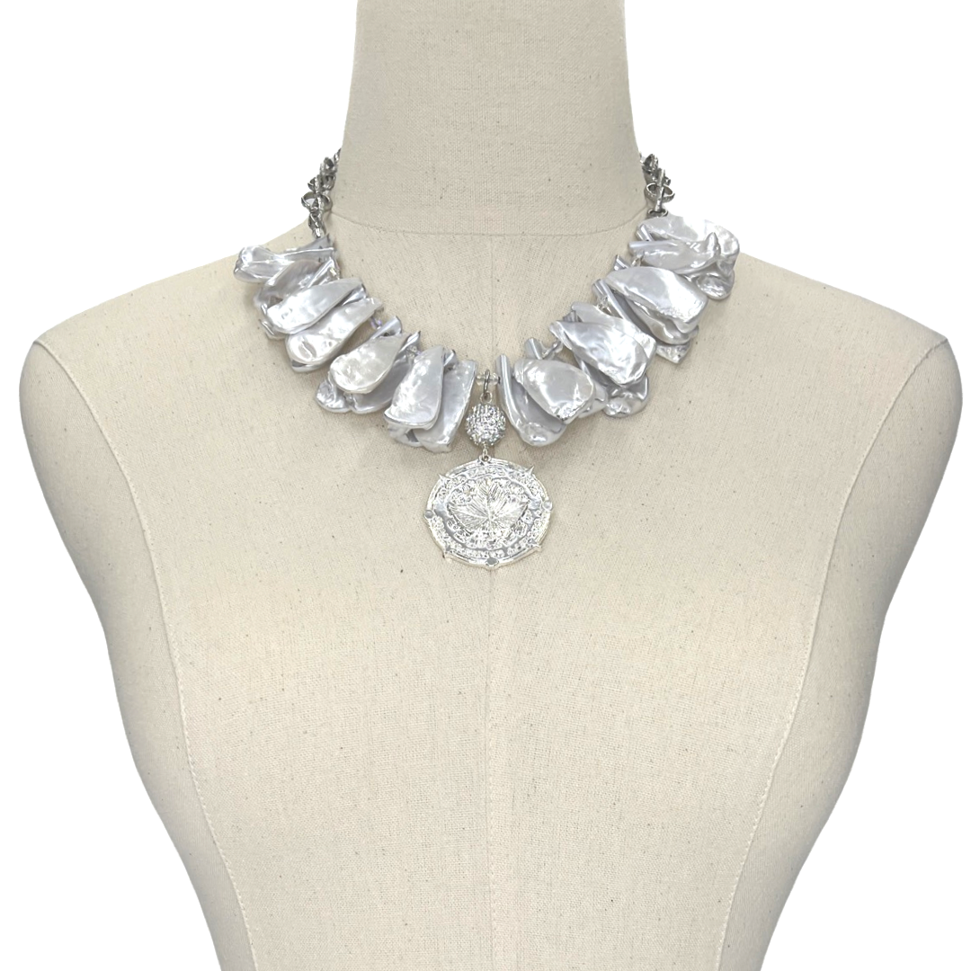 AKA White Shadow Necklace AKA Necklaces Cerese D, Inc. Silver