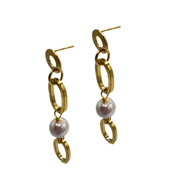 Spin Earring Earrings Cerese D, Inc. Gold