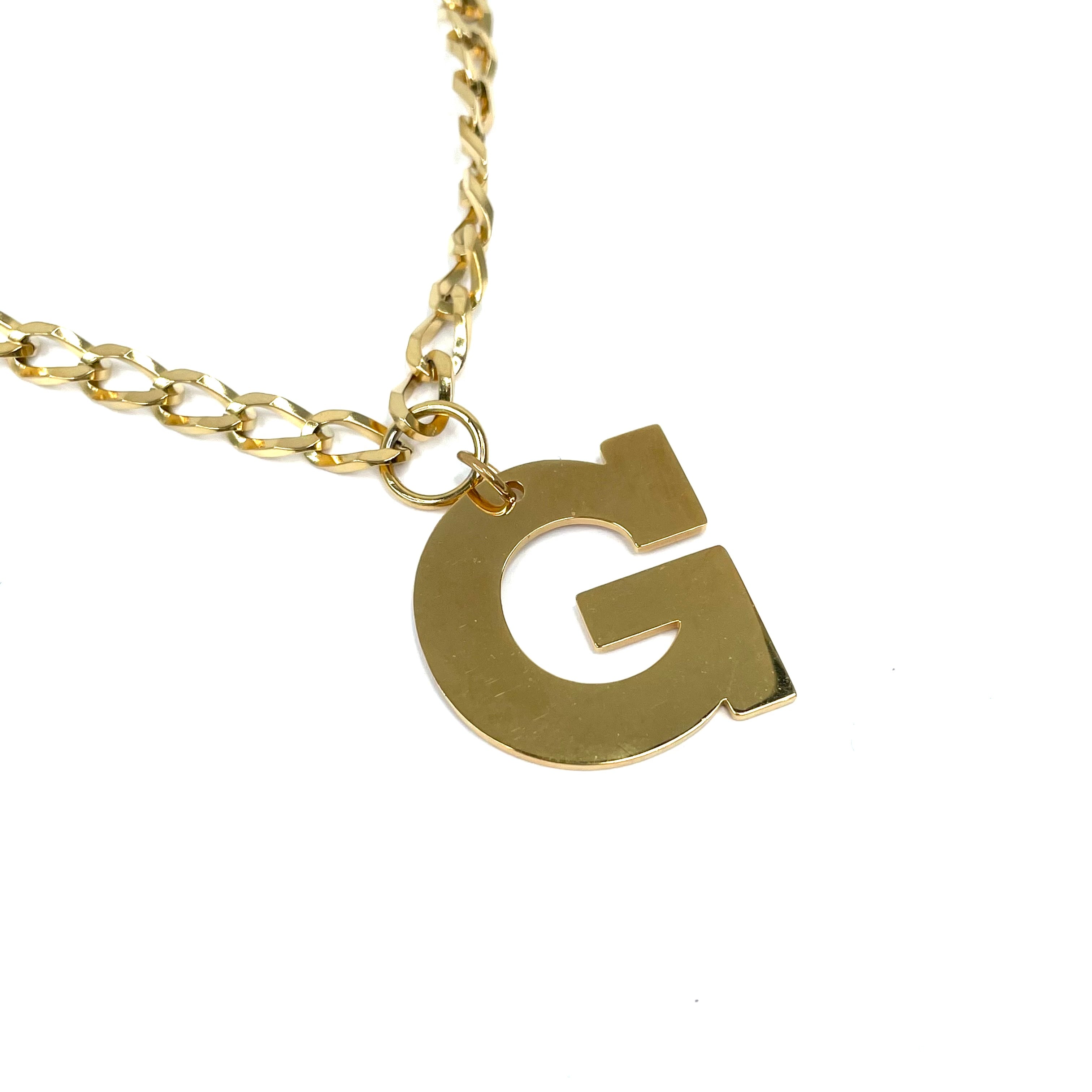Lettering Legend Necklace Necklaces Cerese D, Inc. Gold G