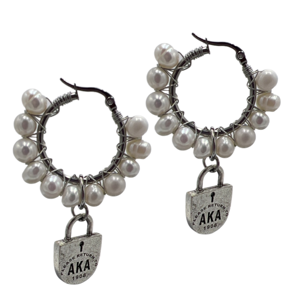 AKA Pleasures Earrings AKA Earrings Cerese D, Inc. AKA Lock Silver
