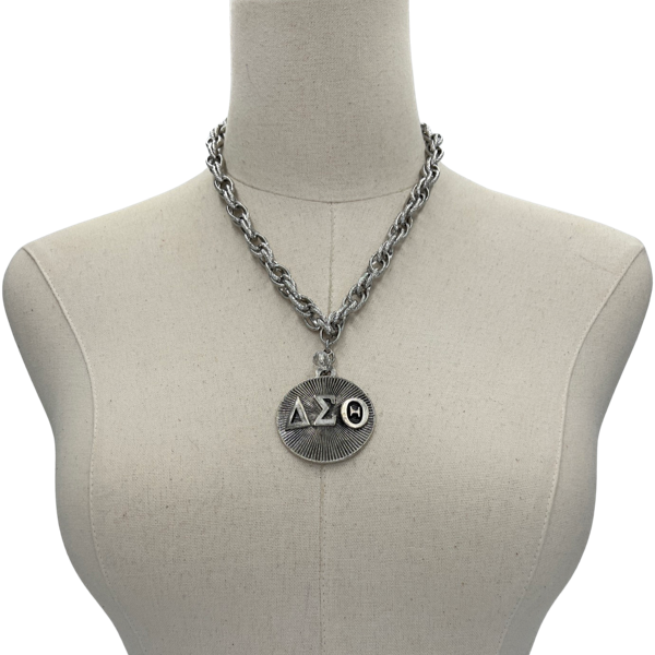 Delta Classic Rope Necklace DELTA Necklaces Cerese D, Inc. Silver Radiant