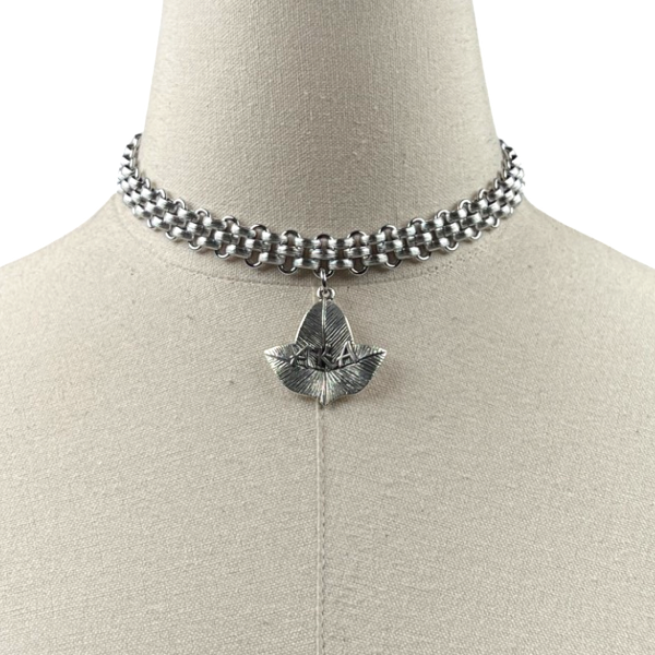 AKA Milan Stylish Choker Necklace AKA Necklaces Cerese D, Inc. Silver