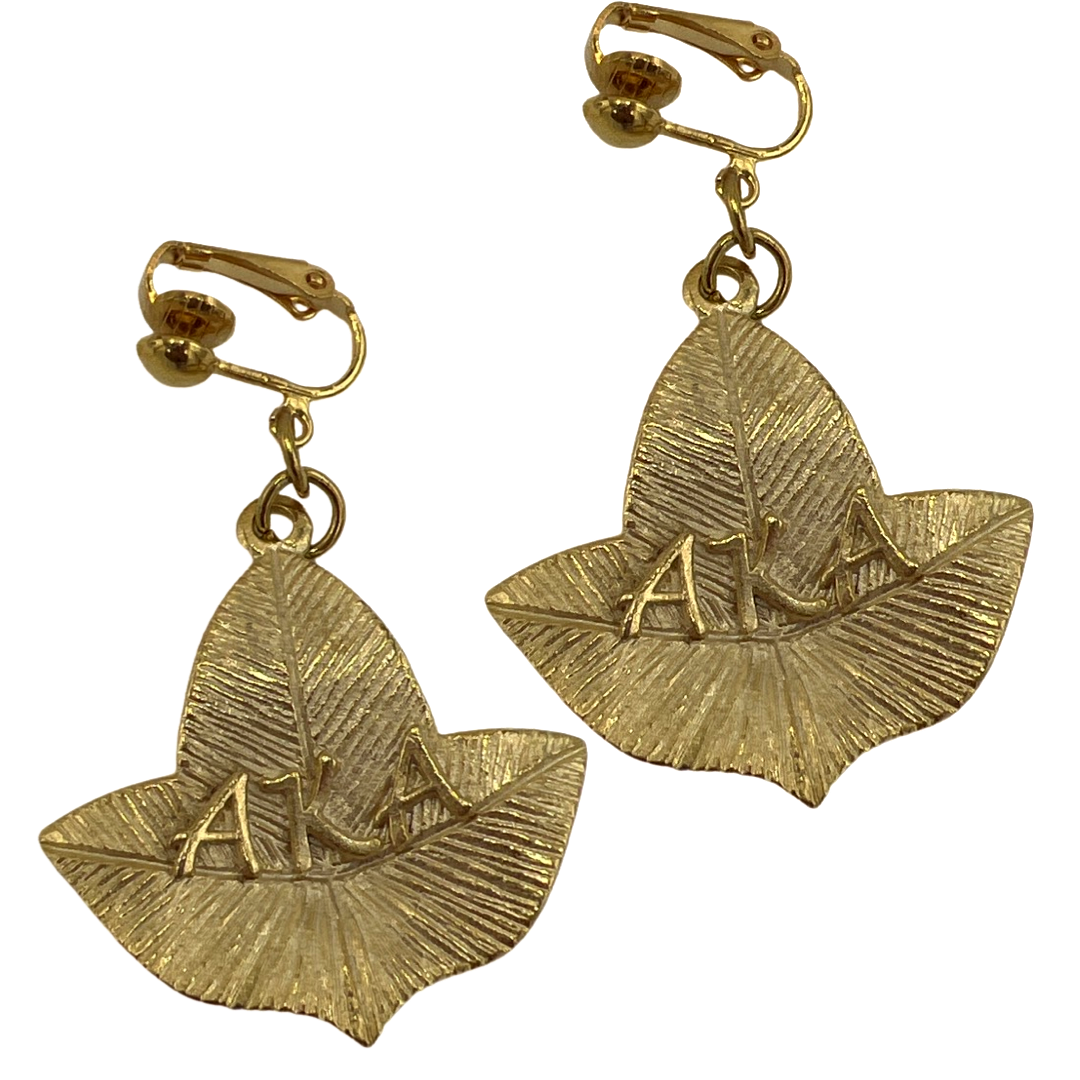AKA Large Ivy Earring AKA Earrings Cerese D Jewelry Gold Larger Clip On