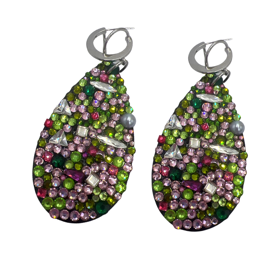 Flash PG Drop Earring Earrings Cerese D, Inc. Silver Top
