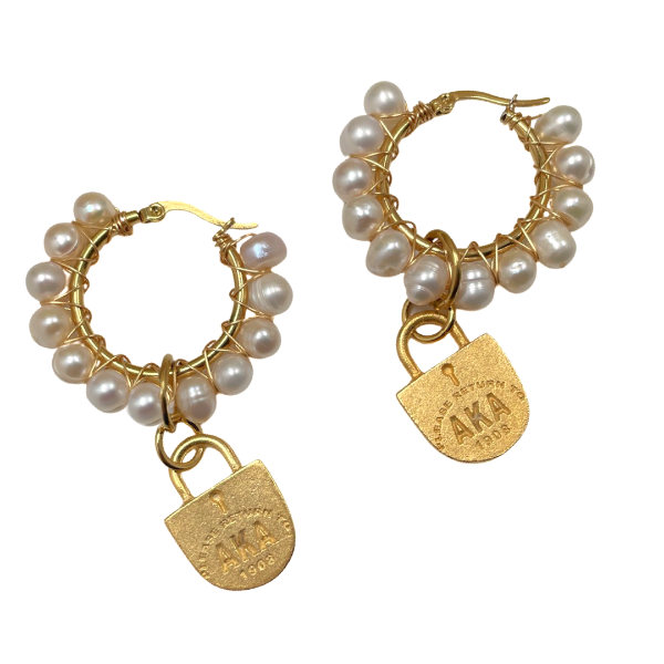 AKA Pleasures Earrings AKA Earrings Cerese D, Inc. AKA Lock Gold